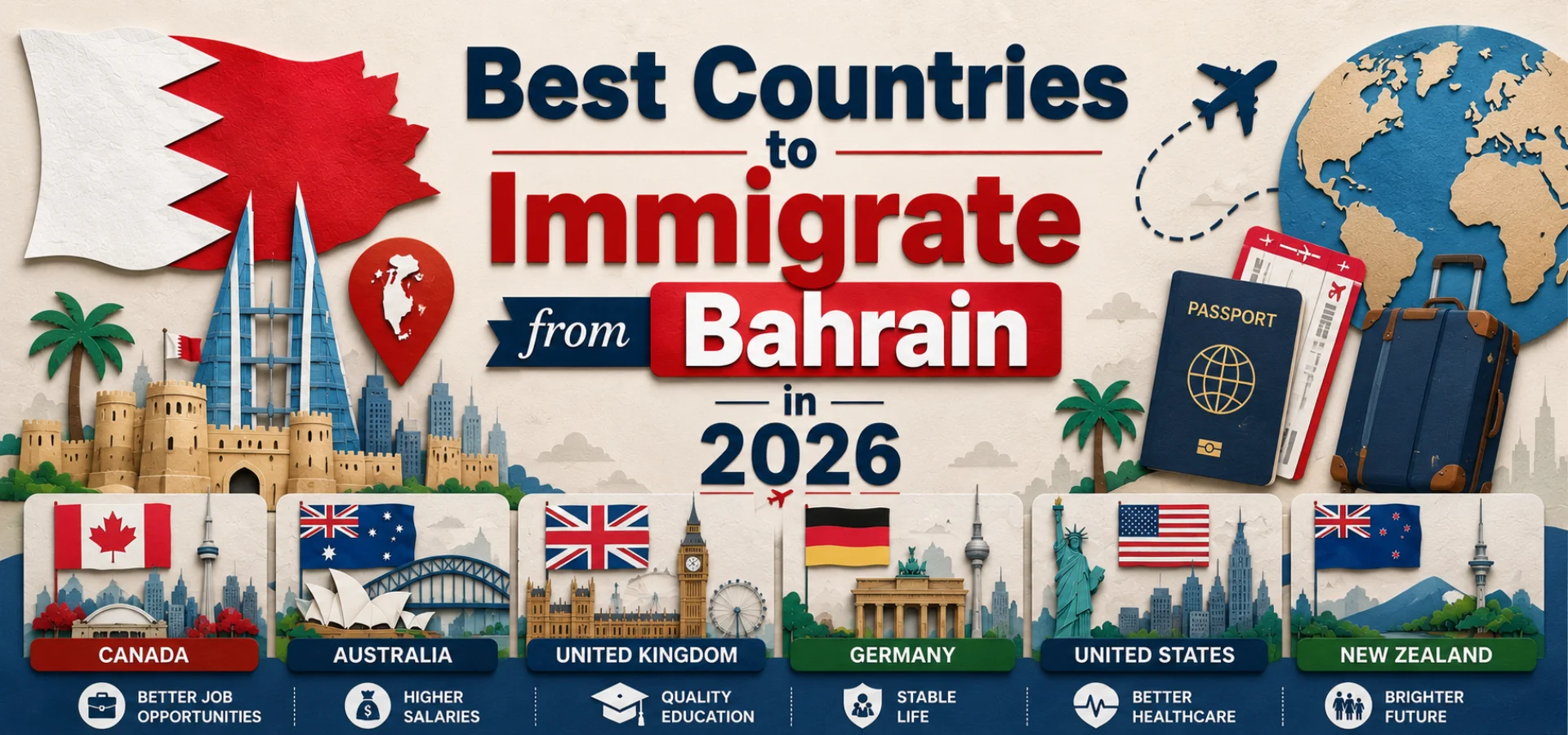 Best Countries to Immigrate from Bahrain in 2026