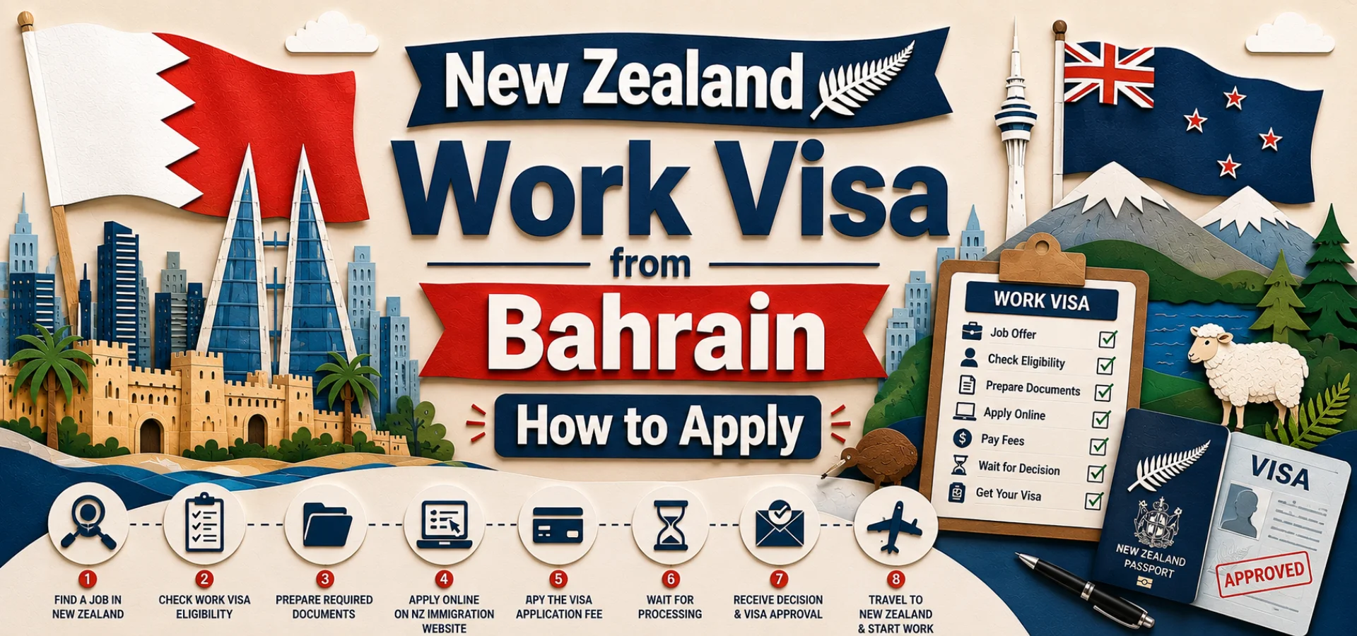 New Zealand Work Visa from Bahrain How to Apply
